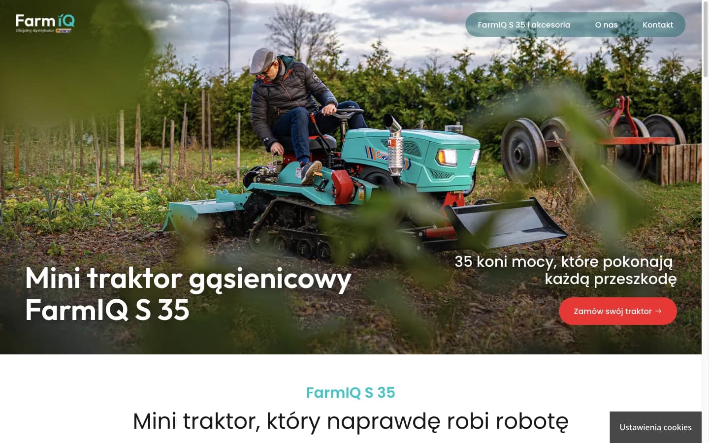 Zrzut strony FarmIQ